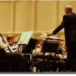 During a concert at the Phillips Center